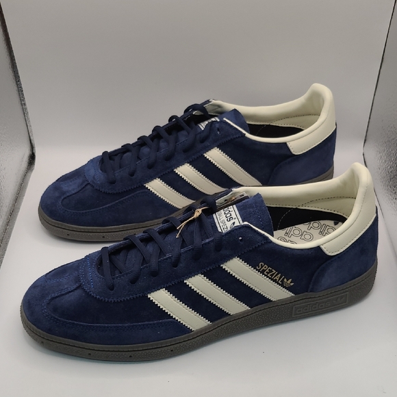 NEW Adidas Handball Spezial Sneakers - Indigo/Cream Men's Size 12 US
